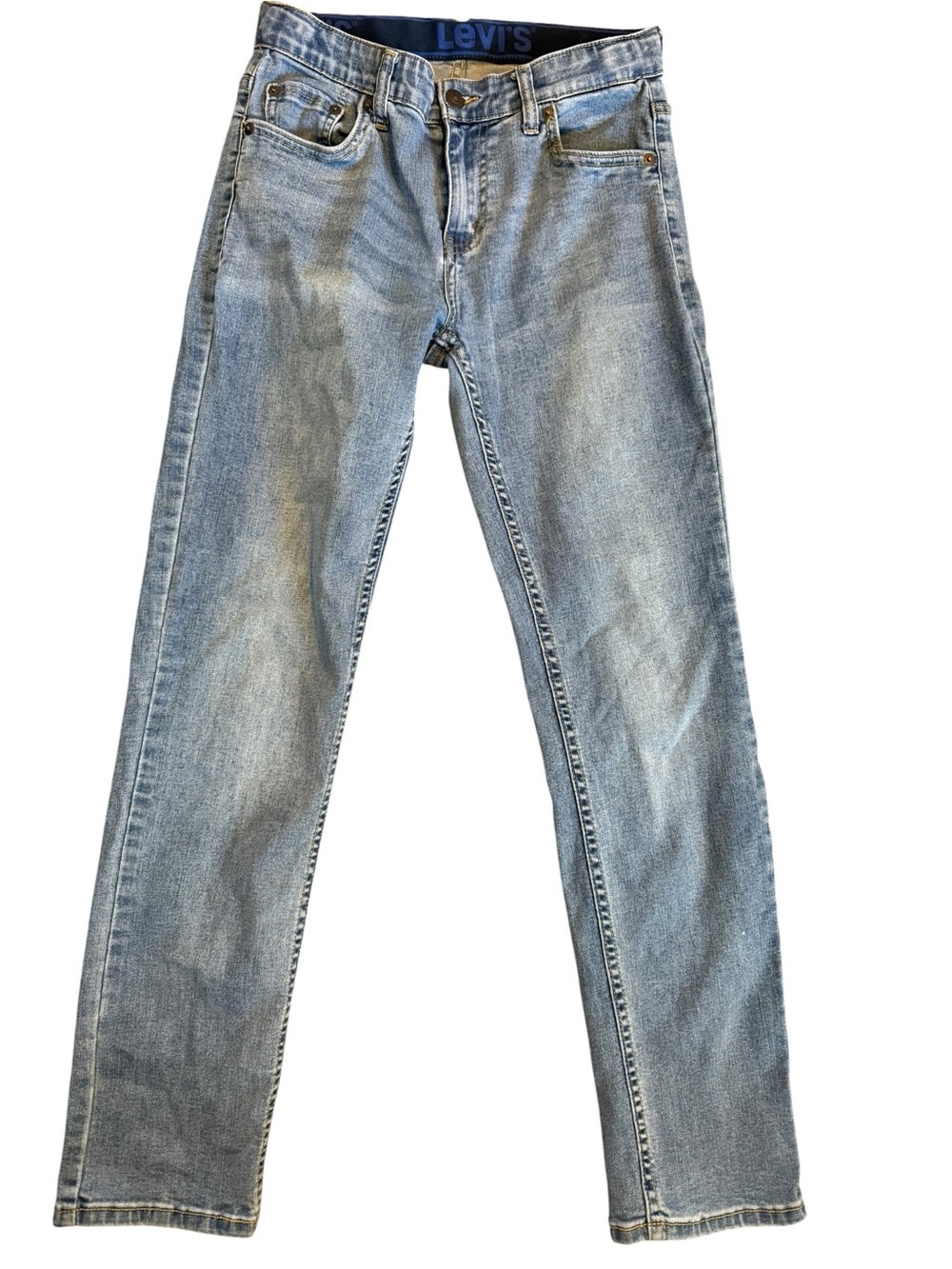 Boys Levi’s 502 blue denim jeans EUC Size 14 Reg